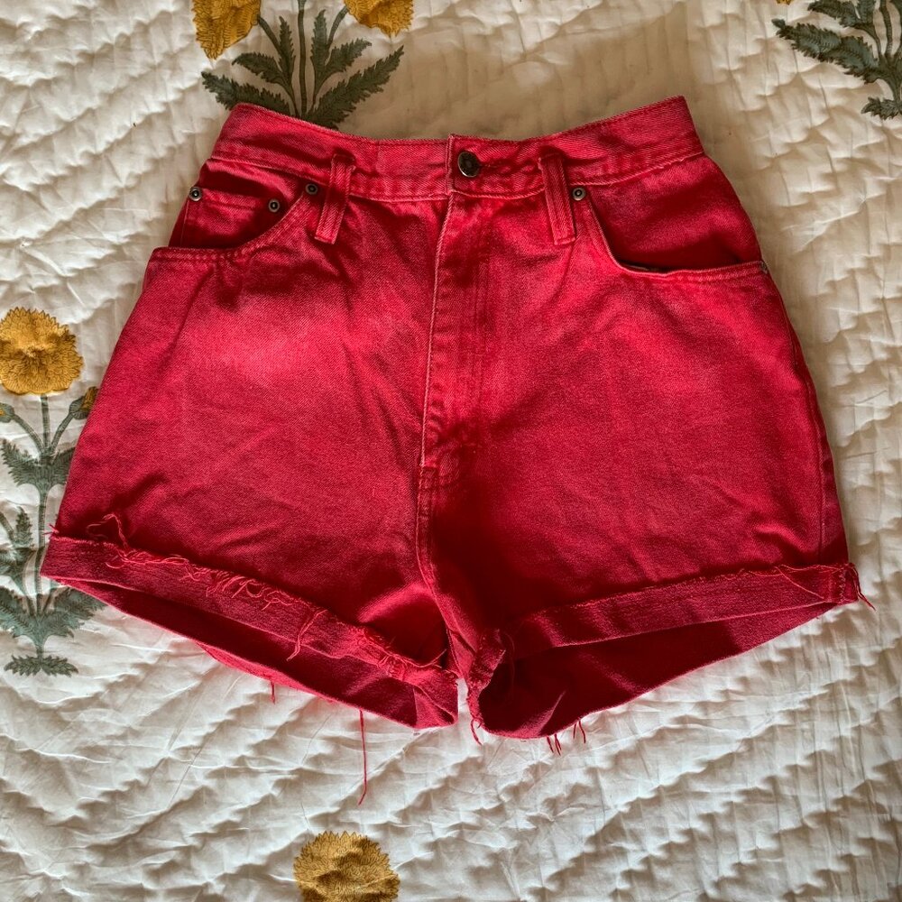 Anchor Blue High-Waisted Shorts